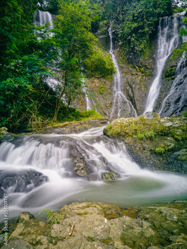 Nyandung Waterfall, one of the waterfalls in Kuningan, West Java. This waterfall is still very beautiful so it is very suitable to be a place to unwind from work. © Slamat