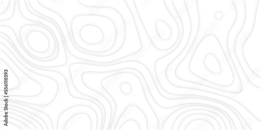 Abstract 3d wavy line paper cut white background.realistic papercut decoration textured with wavy layers.3d Topographic canyon geometric map relief texture with curved layers and shadow. Abstract 3d wavy line paper cut white background.realistic papercut decoration textured with wavy layers.3d Topographic canyon geometric map relief texture with curved layers and shadow.