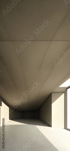 Generative AI,view of building against cloudy sky. road advertisement. Render for advertising auto products.
