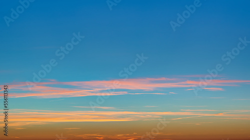 Sunset sky background overlay. Ideal for sky replacement. 
