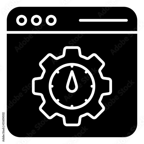 Vector design of website speed test 