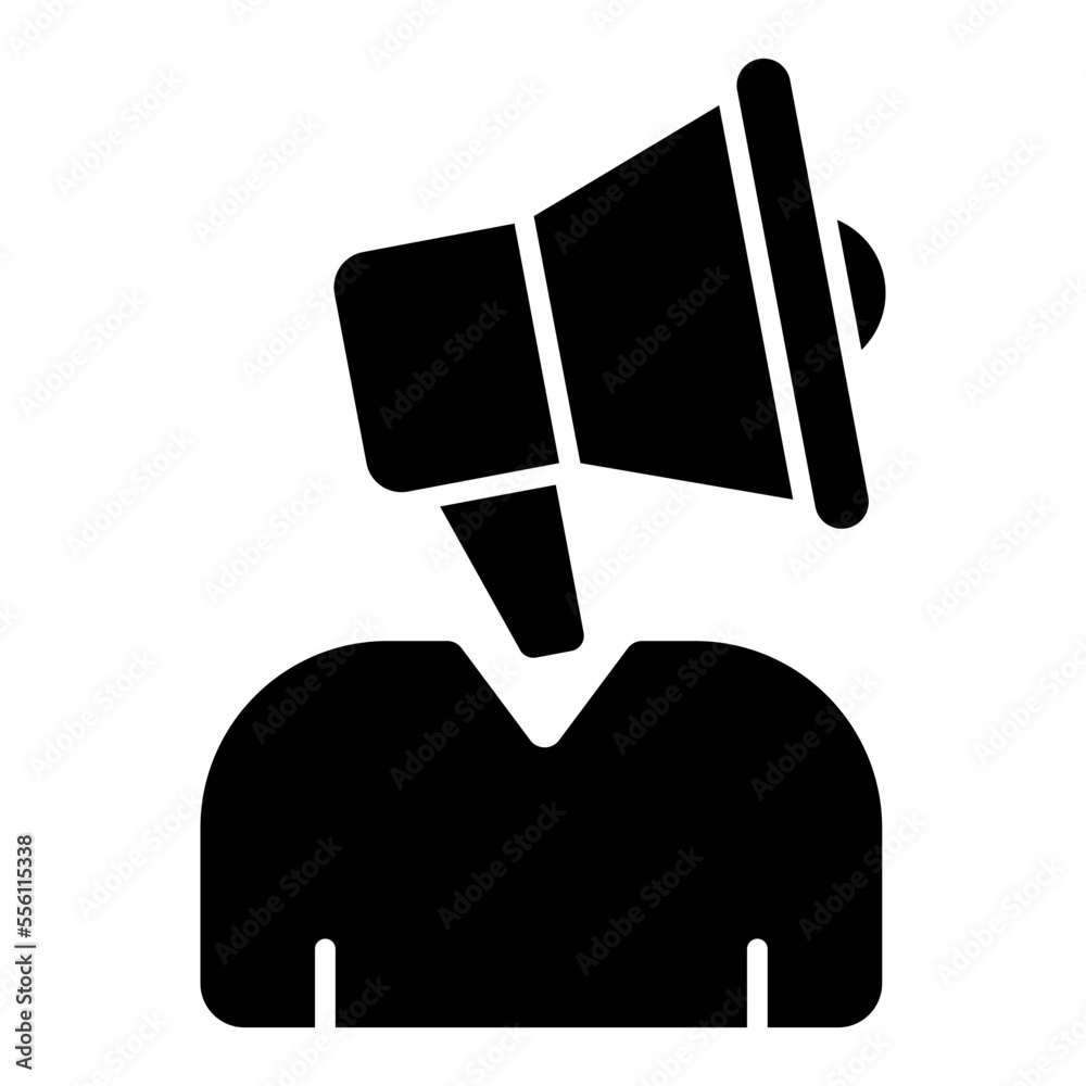 Perfect design icon of marketer 