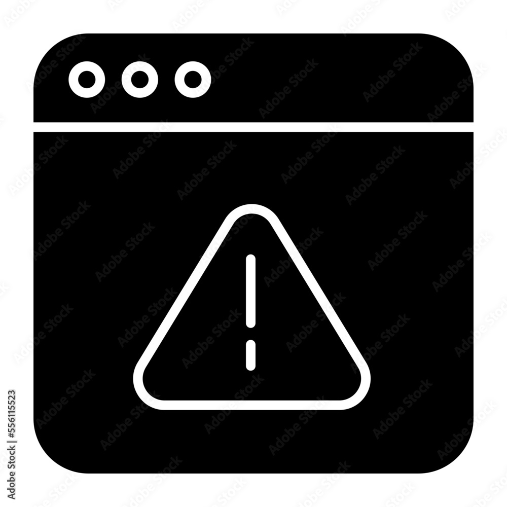 Modern design icon of web error 