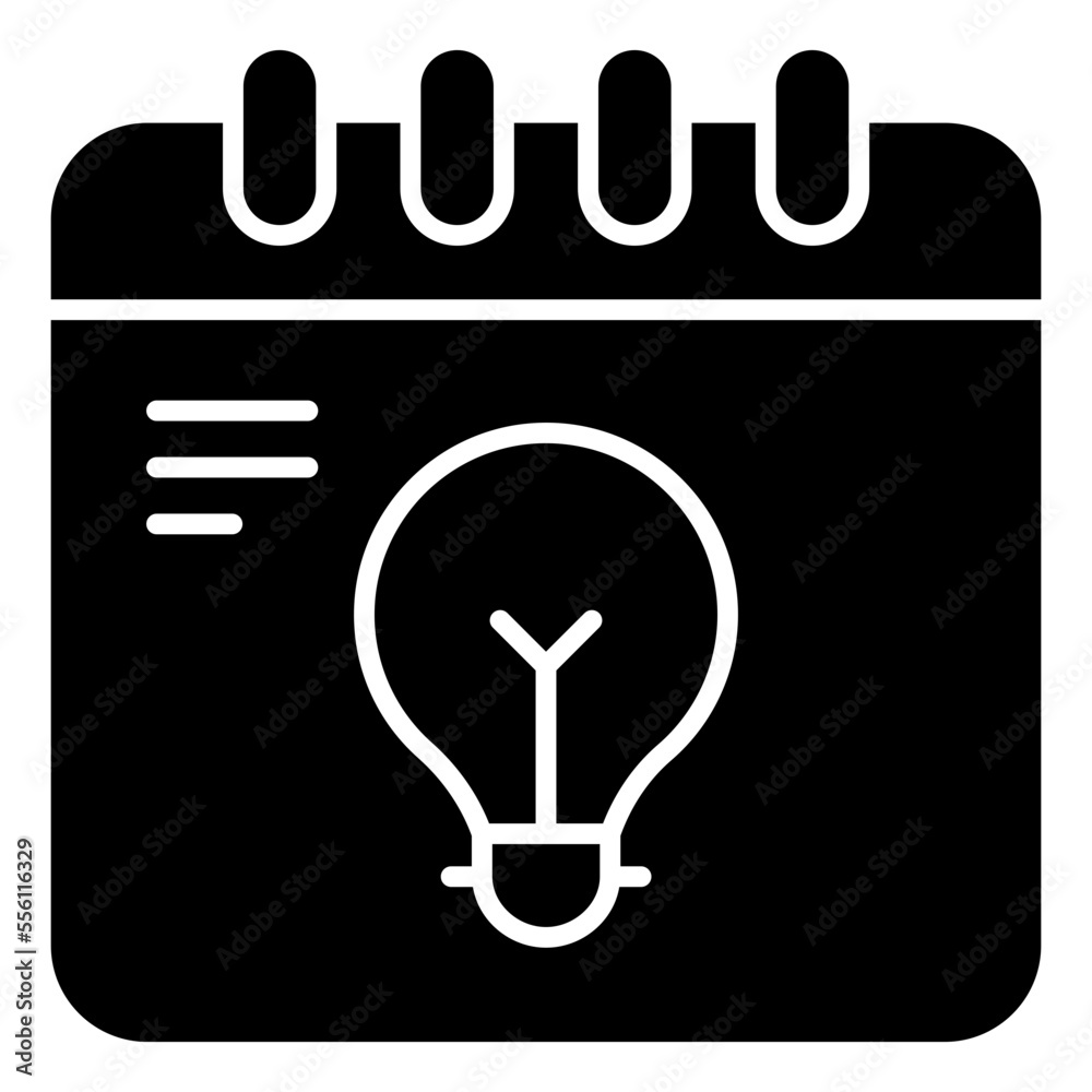 Calendar idea icon, editable vector Calendar idea icon, editable vector