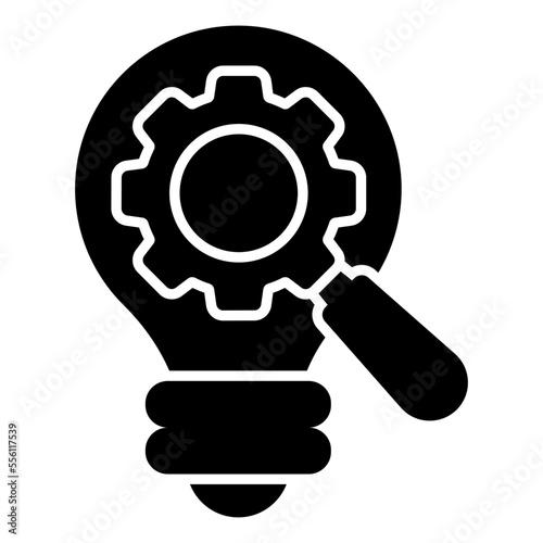 An editable design icon of idea generation 