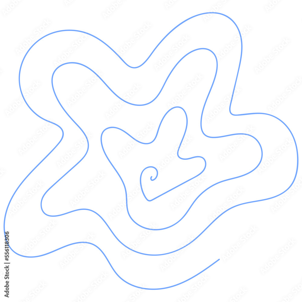 Abstract Scribble Line Hand drawn