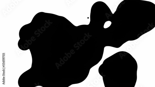 Motion of the trickle ink effusion effect transition from white to black color.