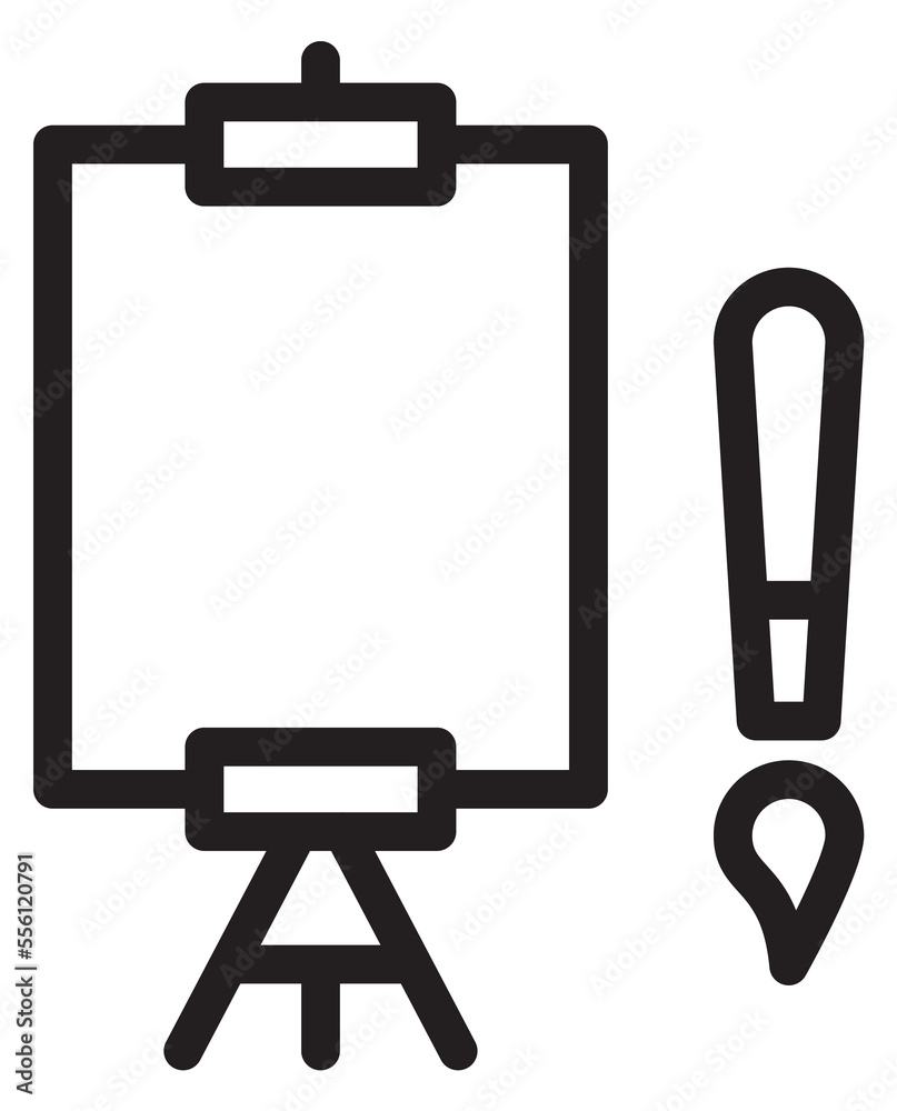 Paint canvas and brush. Art black line icon Paint canvas and brush. Art black line icon