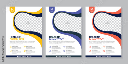 Press as, poster, flyer, pamphlet,  brochure, cover design layout, vector template in A4 size