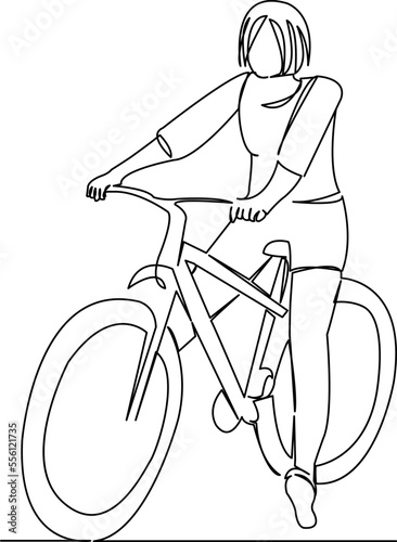 girl on a bike