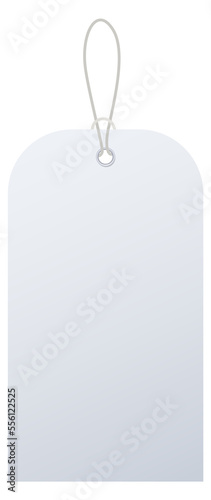 Blank store tag. Promo price label mockup