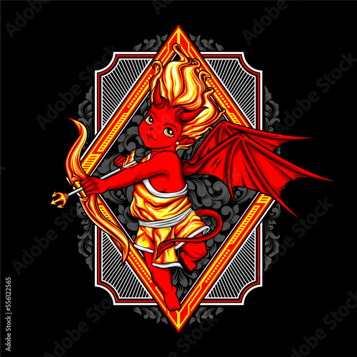 devil cupid illustration