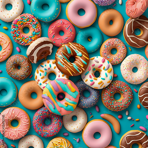 Donuts pattern illustration