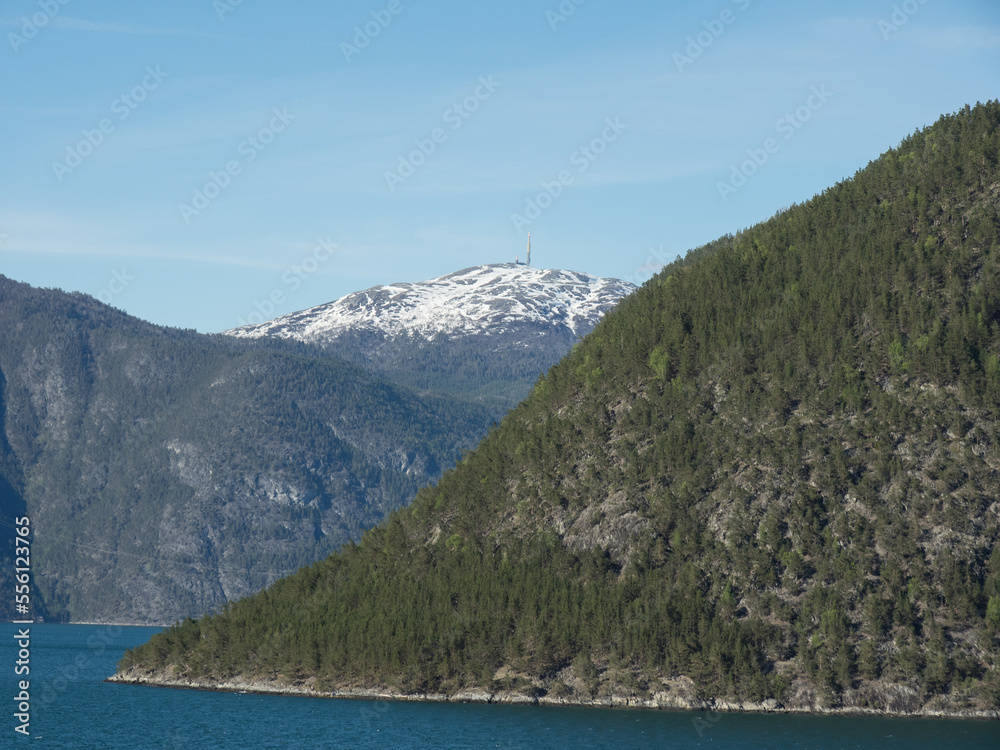 Flam  am Aurlandsfjord in Norwegen