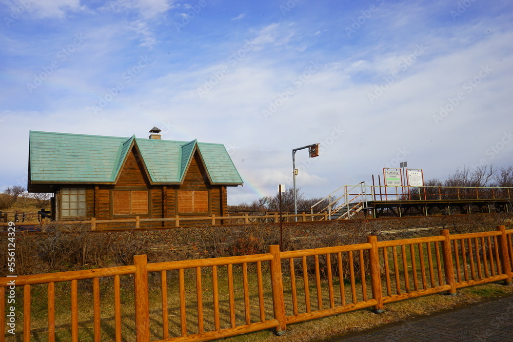 JR Senmo Main Line, Gensei Flower Garden Station in Abashiri, Hokkaido - 北海道 網走国定公園 JR釧網本線 小清水 原生花園駅
