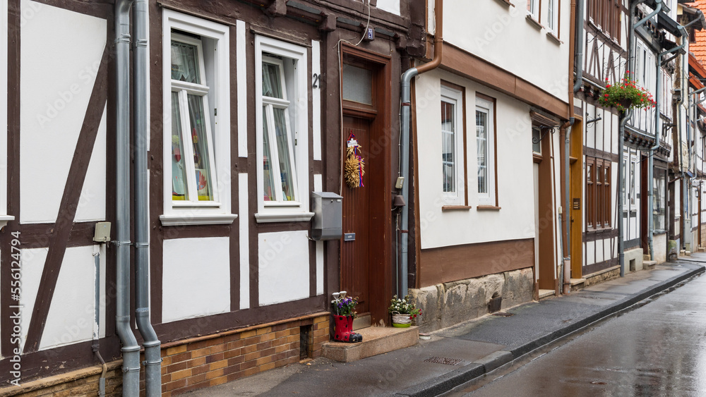 Historical city Bad Sooden-Allendorf in Hessen, Germany