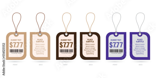 Price tag design set, vector illustration