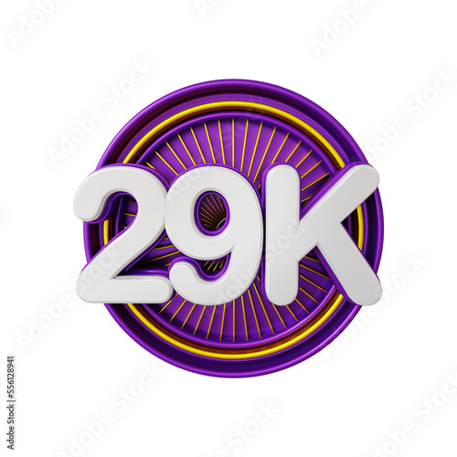 29k numeric with stage 3d Rendering photo