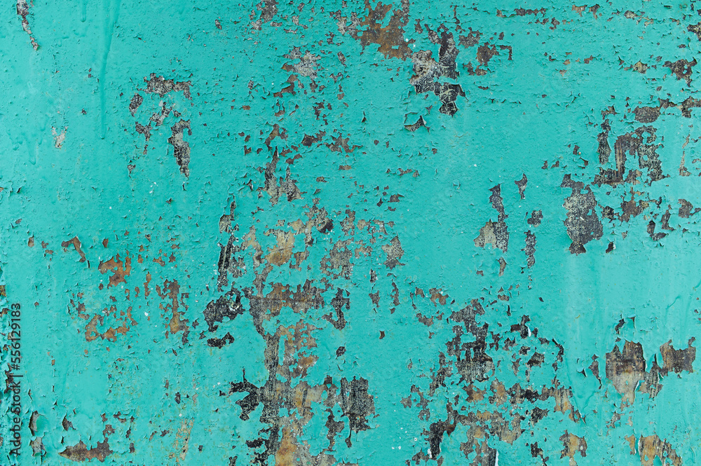 Old shabby green wood. Background, texture.Turquoise old paint on a rustic background Old shabby green wood. Background, texture.Turquoise old paint on a rustic background