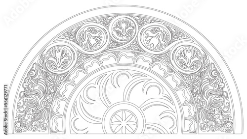 Sri Lankan Traditional Art Sadakada Pahana, Vector illustration