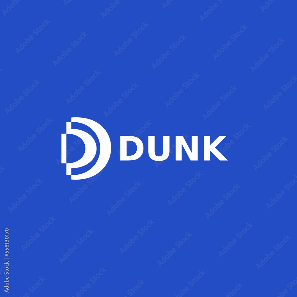 Obraz premium Letter D Simple Monogram Logo