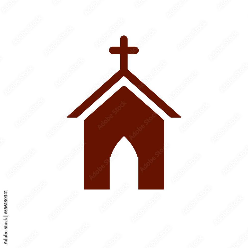 Church icon vector logo design template Church icon vector logo design template