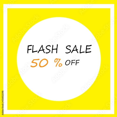 flash sale poster used for marketing and sales 