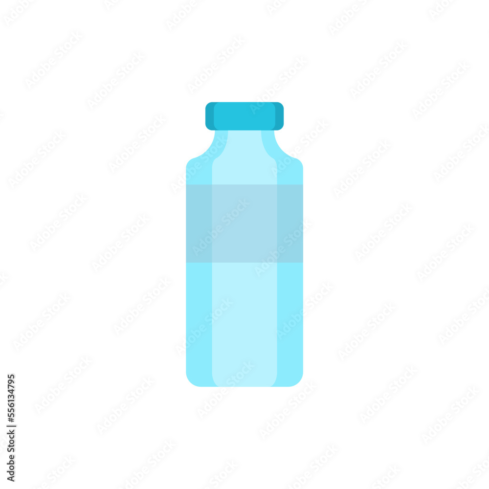 mineral water flat design. Vector Illustration of bottle of water mineral water flat design. Vector Illustration of bottle of water