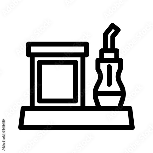 dental irrigator line icon illustration vector graphic