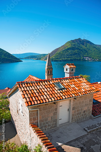 Fototapeta Naklejka Na Ścianę i Meble -  Defensive tower in the city of Perast Montenegro