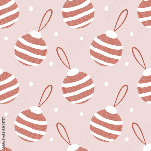 Seamless background with patterns for Christmas decorations.
