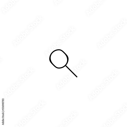 Search icon. Simple style social media poster background symbol. Search brand logo design element. Search t-shirt printing. Vector for sticker.