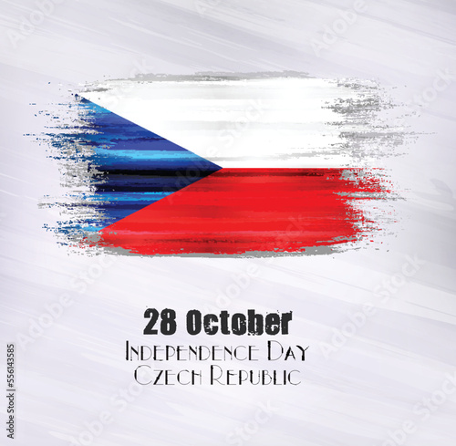 Vector illustration of Czech Republic,28 October,Independence Day
