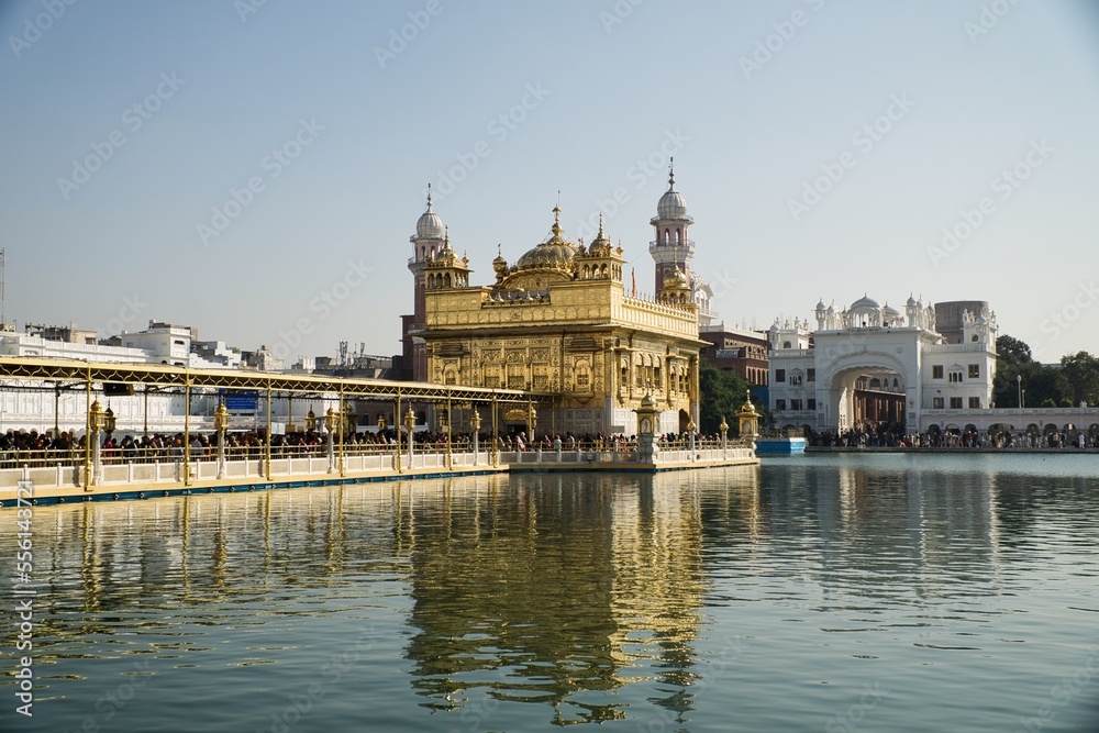 Famous Golden temple in Amritsar, Punjab