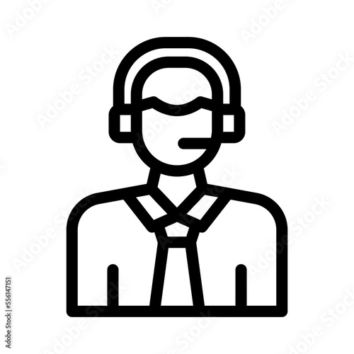 commentator icon illustration vector graphic