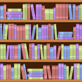 Four bookshelves. Multicolored variant of the bookshelves. 