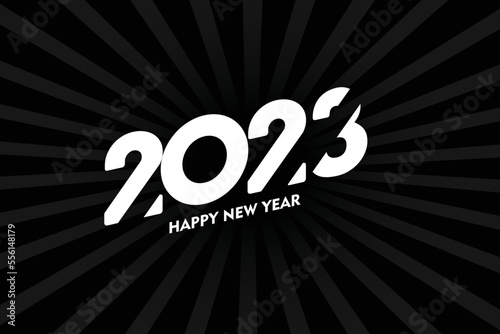 2023 Happy New Year Vector