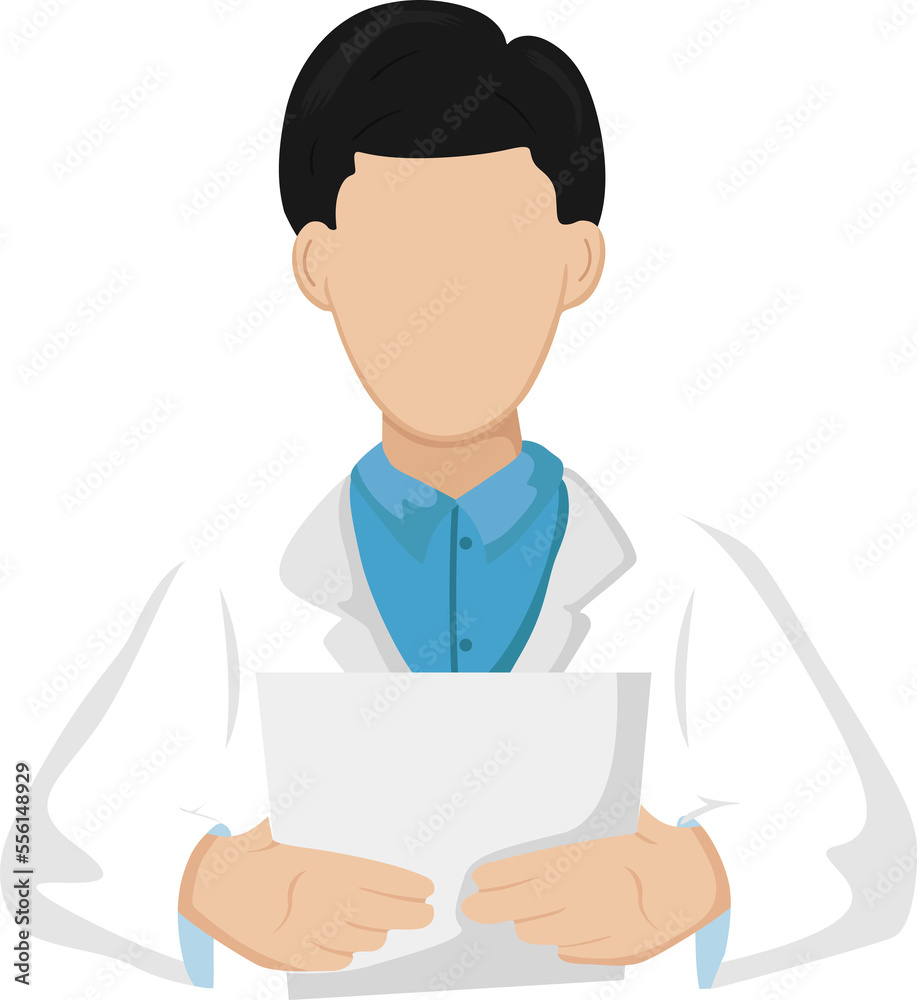 Doctor hold paper