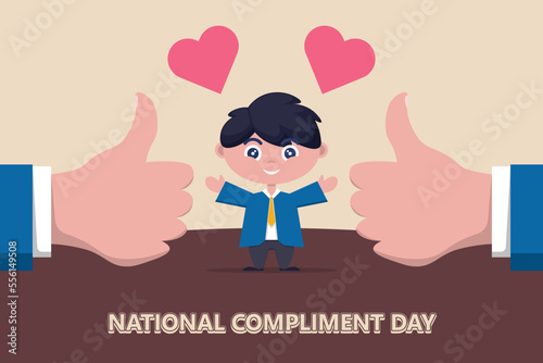 National Compliment Day background.