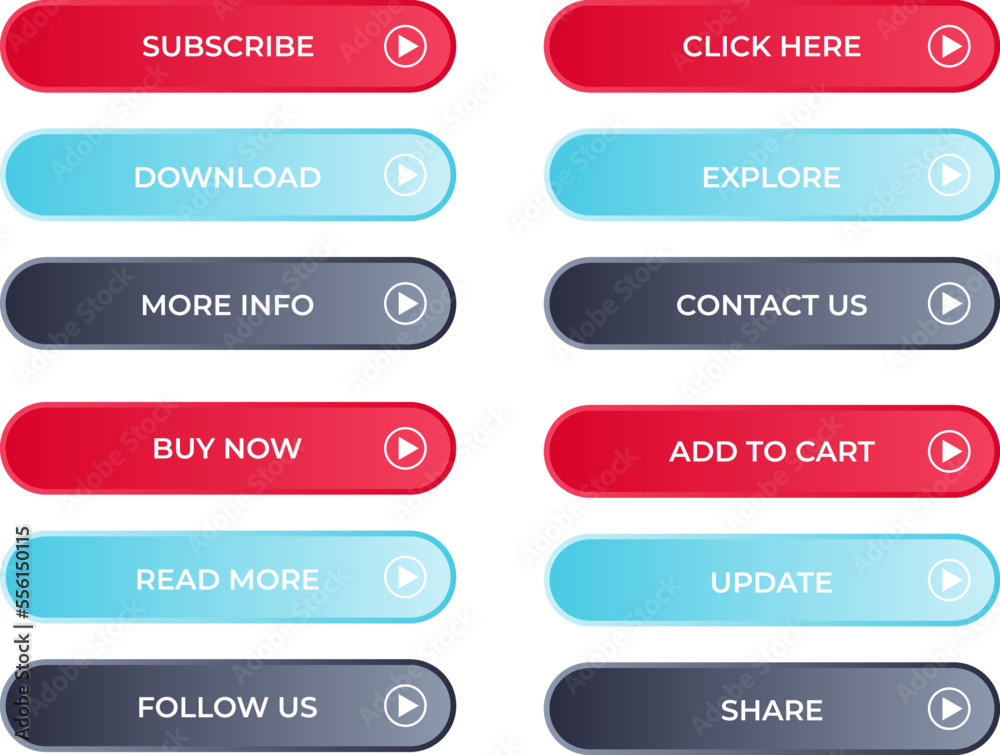 buttons for social media illustration vector buttons for social media illustration vector