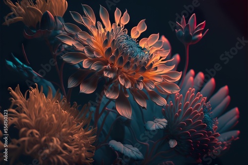 Flowers. Generative AI 