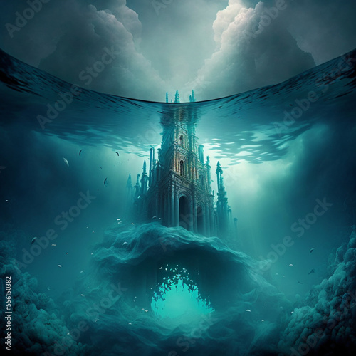 the under water city of atlantus photo