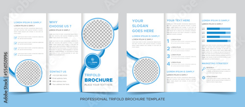 Creative corporate modern business trifold brochure template, trifold layout, letter, a4 size brochure.