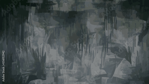 Dark background with black overlap layers. Modern abstract vector texture.