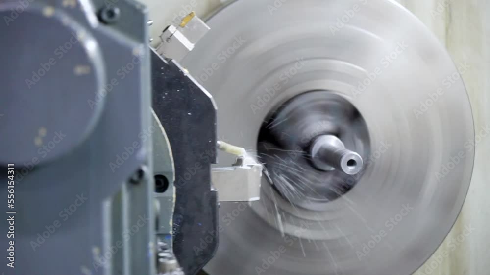 Cnc Lathe Machinemakes Metal Detail On Factory Cnc Lathe Machinemakes Metal Detail On Factory