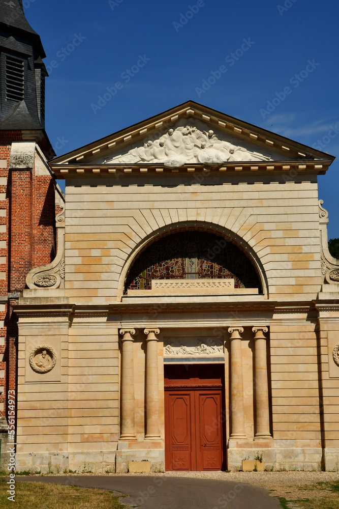 Acquigny, France - august 8 2022 : village center