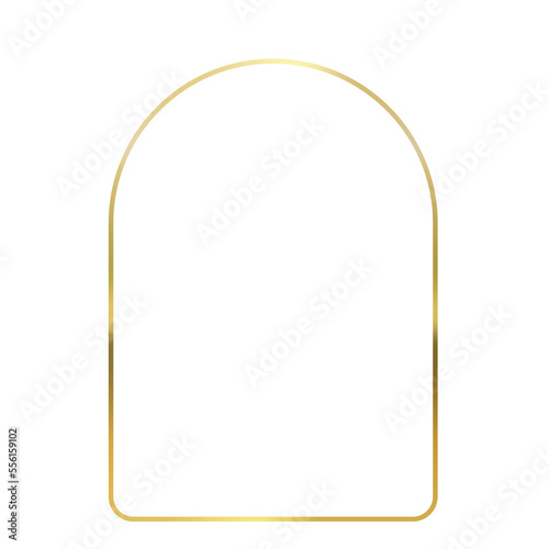 gold banner semi circle frame and topic