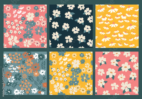 Floral background for textile, swimsuit, wallpaper, pattern covers, surface, gift wrap.
