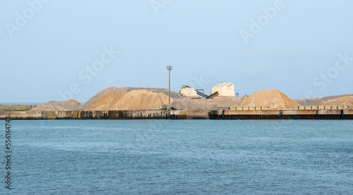 Fotografía Tas de sable, port de Dieppe, Seine-Maritime, France