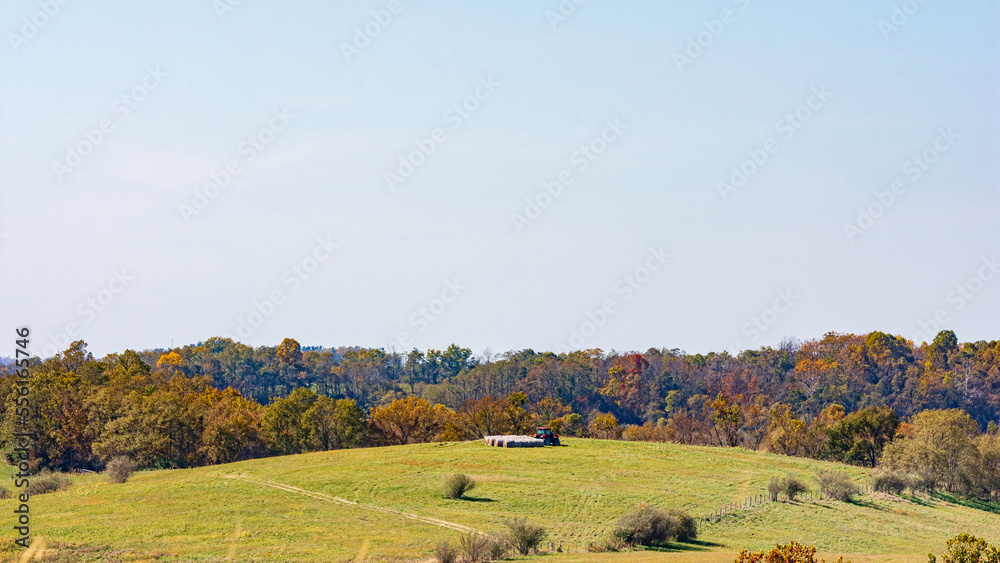 Fototapeta premium Agricultural landscape in Appalachia